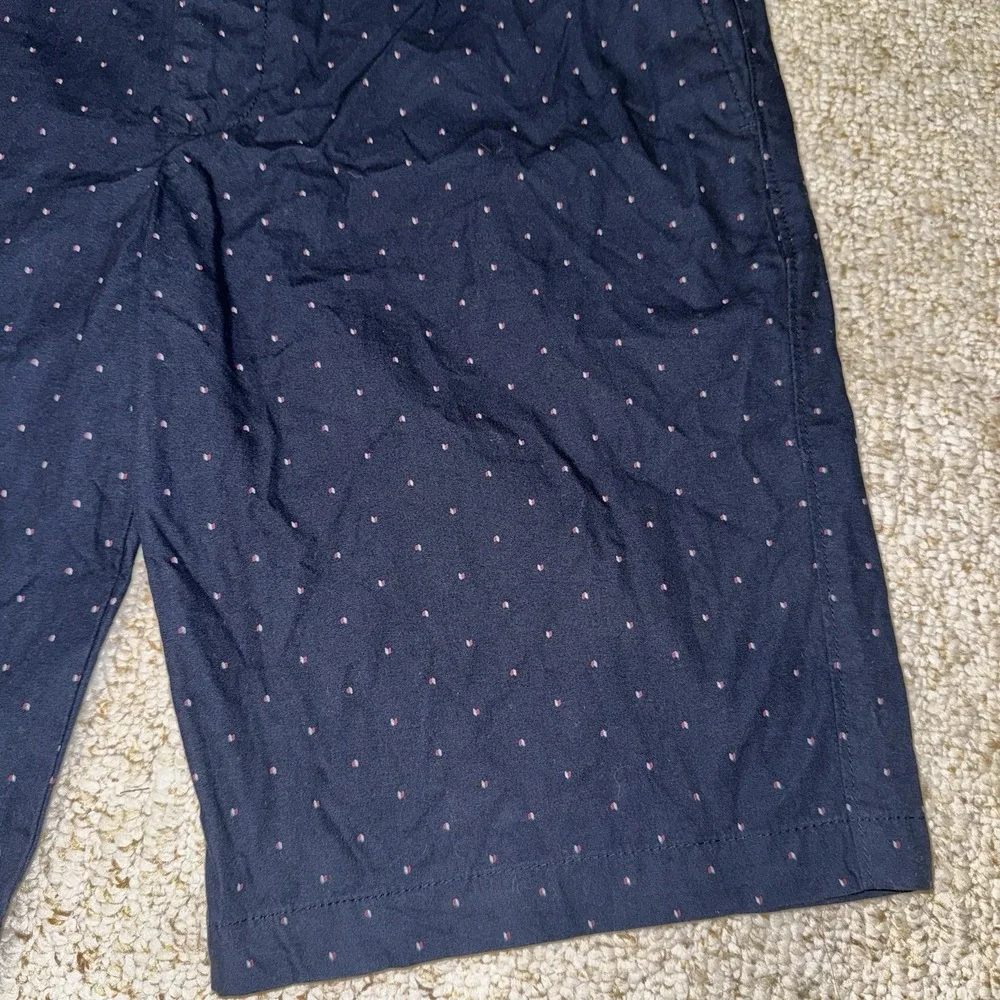 Banana‎ Republic Emerson Shorts Mens 32 Navy Dot Print Chino Casual Preppy NWT